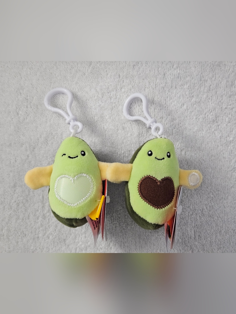 Target Gigglescape Velcro Avocado Plush Keychain Clips Best Buds Pair